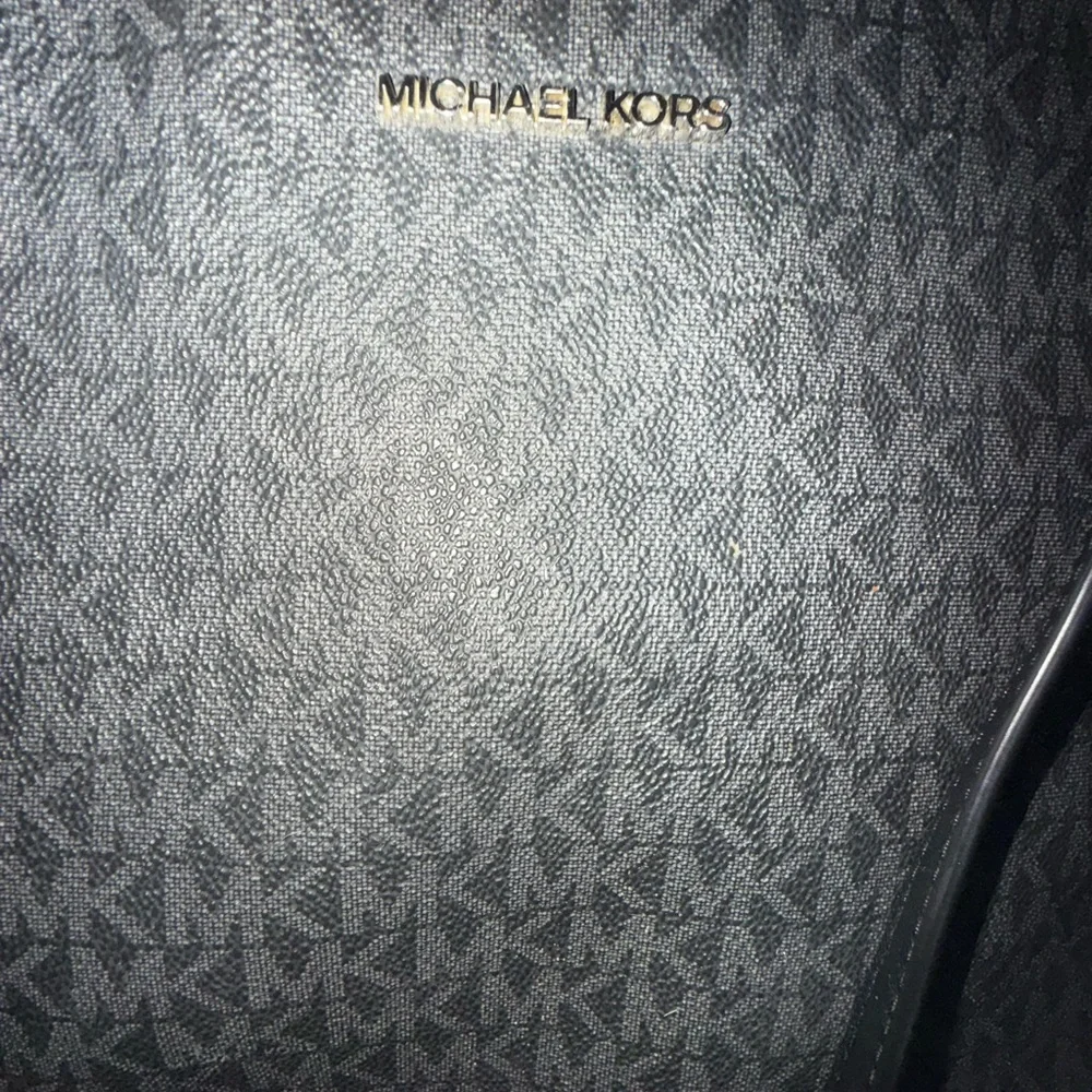 Michael Kors Charcoal Monogram Shoulder Bag - Picture 9 of 10